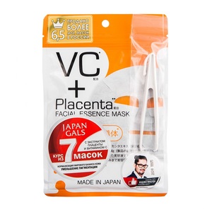 JAPAN GALS Маска с плацентой и витамином C / Pure Essence Placenta + 7 шт
