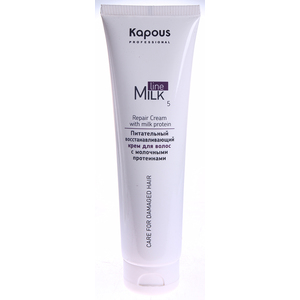 KAPOUS Крем питательный восстанавливающий с молочными протеинами для волос / Milk Line 150 мл