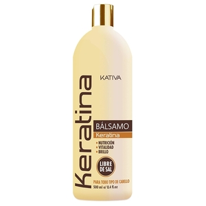 KATIVA Бальзам-кондиционер укрепляющий с кератином для всех типов волос / KERATINA 500 мл