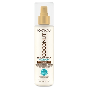 KATIVA Крем-сыворотка восстанавливающая с органическим кокосовым маслом для поврежденных волос / COCONUT 200 мл