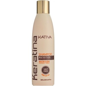KATIVA Шампунь укрепляющий с кератином для всех типов волос / KERATINA 250 мл