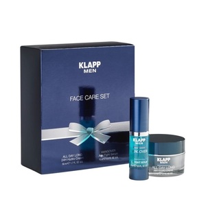 KLAPP Набор подарочный для ухода за мужской кожей (крем 50 мл, сыворотка 15 мл) MEN Face Care Set