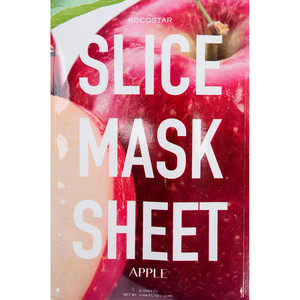 KOCOSTAR Маска-слайс для лица, яблоко / SLICE MASK SHEET APPLE 20 мл