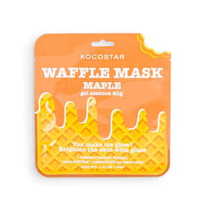 KOCOSTAR Маска вафельная омолаживающая для лица Кленовый сироп / Waffle Mask Maple 40 г