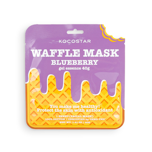 KOCOSTAR Маска вафельная противовоспалительная для лица Черничное наслаждение / Waffle Mask Blueberry 40 г
