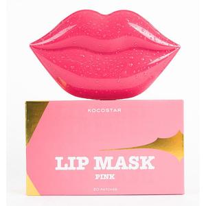 KOCOSTAR Патчи гидрогелевые для губ, с ароматом персика, розовые / Lip Mask Pink Peach Flavor 20 шт / 50 г