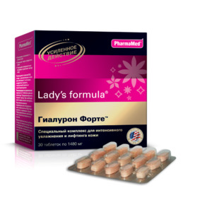 LADY'S FORMULA Гиалурон Форте, таблетки 1480 мг № 30