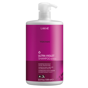 LAKME Шампунь для поддержания оттенка окрашенных волос, фиолетовый / ULTRA VIOLET SHAMPOO 1000 мл