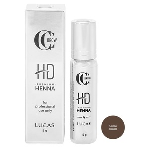 LUCAS' COSMETICS Хна для бровей, какао / CC Brow Premium henna HD Cocoa 5 г