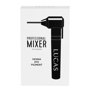 LUCAS' COSMETICS Миксер для смешивания хны, краски, пигментов (с батарейками), черный