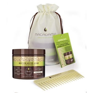 MACADAMIA PROFESSIONAL Набор Питание и уход для всех типов волос (маска питательная 236 мл + гребень)