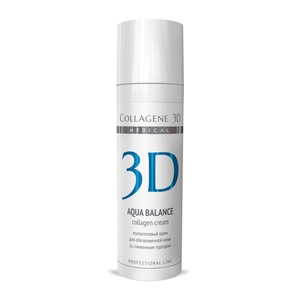 MEDICAL COLLAGENE 3D Крем с коллагеном и гиалуроновой кислотой для лица / Aqua Balance 30 мл проф.