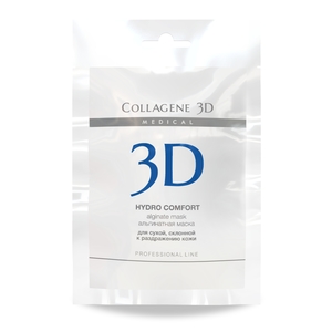 MEDICAL COLLAGENE 3D Маска альгинатная с экстрактом алоэ вера для лица и тела / Hydro Comfort 30 г