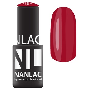 NANO PROFESSIONAL 2154 гель-лак для ногтей, вишневый флауш / NANLAC 6 мл