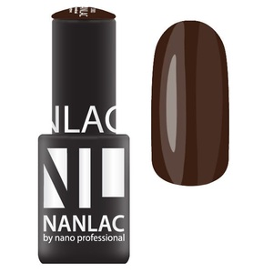 NANO PROFESSIONAL 2183 гель-лак для ногтей, black brown / NANLAC 6 мл