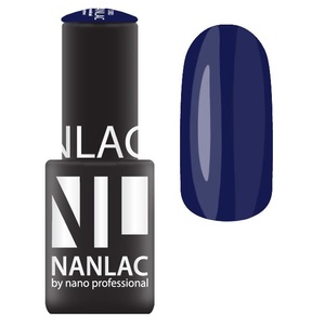 NANO PROFESSIONAL 2188 гель-лак для ногтей, black indigo / NANLAC 6 мл