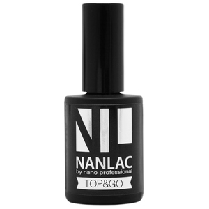 NANO PROFESSIONAL Гель-лак защитный для ногтей / NANLAC Top & Go 15 мл