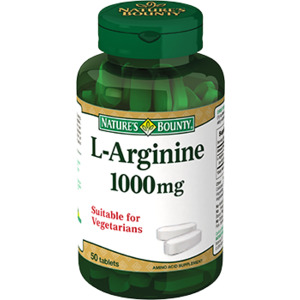 NATURE’S BOUNTY L-Аргинин, таблетки 1000 мг № 50