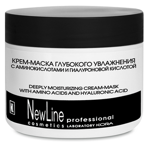 NEW LINE PROFESSIONAL Крем-маска глубокого увлажнения с аминокислотами и гиалуроновой кислотой 300 мл