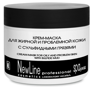 NEW LINE PROFESSIONAL Крем-маска с сульфидными грязями для жирной и проблемной кожи 300 мл