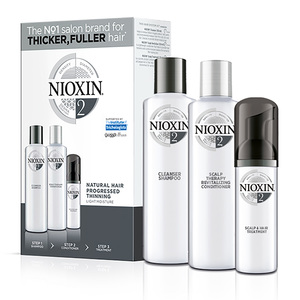 NIOXIN Набор для ухода за тонкими натуральными, заметно редеющими волосами Система 2