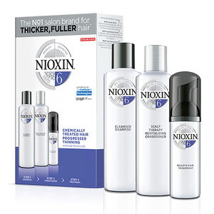 NIOXIN Набор для ухода за жесткими натуральными и окрашенными, заметно редеющими волосами Система 6