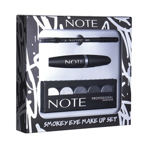 NOTE COSMETICS Набор подарочный для макияжа глаз (тушь для ресниц, карандаш смоки, палетка теней) Smokey eye make up set