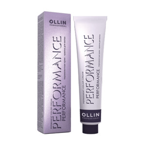 OLLIN PROFESSIONAL 1/0 краска для волос, иссиня-черный / PERFORMANCE 60 мл