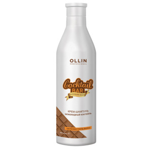 OLLIN PROFESSIONAL Крем-шампунь для шелковистости волос Шоколадный коктейль / Cocktail BAR 500 мл