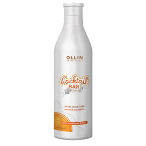 OLLIN PROFESSIONAL Крем-шампунь для восстановления волос Яичный коктейль / Cocktail BAR 500 мл