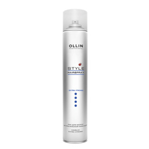 OLLIN PROFESSIONAL Лак экстрасильной фиксации для волос / STYLE 450 мл