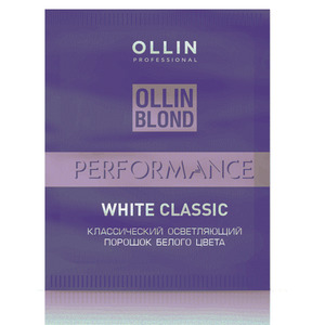 OLLIN PROFESSIONAL Порошок осветляющий классический белого цвета / White Classic BLOND PERFORMANCE 30 г