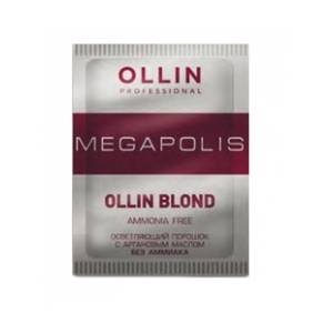 OLLIN PROFESSIONAL Порошок осветляющий с аргановым маслом, без аммиака / MEGAPOLIS BLOND 30 г