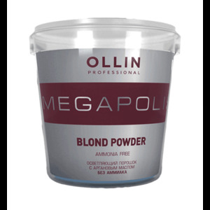 OLLIN PROFESSIONAL Порошок осветляющий с аргановым маслом, без аммиака / MEGAPOLIS BLOND 500 г