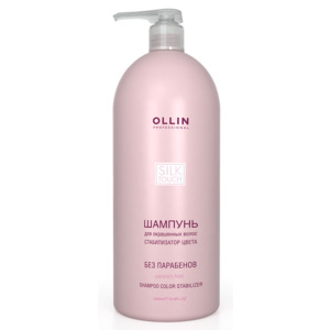 OLLIN PROFESSIONAL Шампунь для окрашенных волос, стабилизатор цвета / SILK TOUCH 1000 мл