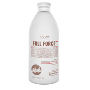OLLIN PROFESSIONAL Шампунь интенсивный восстанавливающий с маслом кокоса / FULL FORCE 300 мл