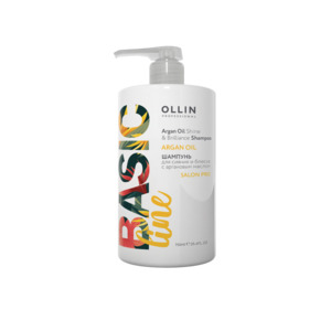 OLLIN PROFESSIONAL Шампунь с аргановым маслом для сияния и блеска волос / Argan Oil Shine & Brilliance BASIC LINE 750 мл