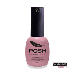 POSH 91 гель-лак для ногтей Дымка нежности / SENDVICH GEL UV/LED 12 мл