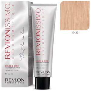 REVLON PROFESSIONAL 10.23 краска для волос, очень сильно светлый блондин переливающийся-золотистый / RP REVLONISSIMO COLORSMETIQUE 60 мл