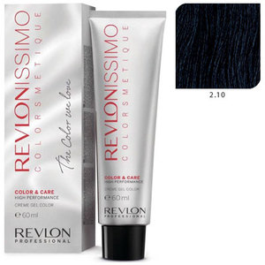REVLON PROFESSIONAL 2.10 краска для волос, черный насыщенно пепельный / RP REVLONISSIMO COLORSMETIQUE 60 мл