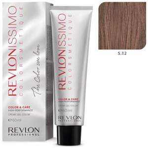 REVLON PROFESSIONAL 5.12 краска для волос, светло-коричневый пепельно-переливающийся / RP REVLONISSIMO COLORSMETIQUE 60 мл