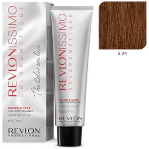 REVLON PROFESSIONAL 5.34 краска для волос, светло-коричневый золотисто-медный / RP REVLONISSIMO COLORSMETIQUE 60 мл