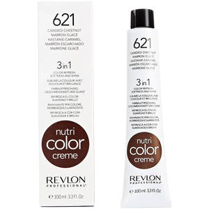 REVLON PROFESSIONAL 621 краска 3 в 1 для волос, карамельный каштановый / NUTRI COLOR CREME 100 мл