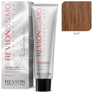 REVLON PROFESSIONAL 6.31 краска для волос, темный блондин холотисто- пепельный / RP REVLONISSIMO COLORSMETIQUE 60 мл