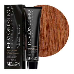REVLON PROFESSIONAL 6-34 краска для волос, ореховый темный блондин / RP REVLONISSIMO COLORSMETIQUE High Coverage 60 мл