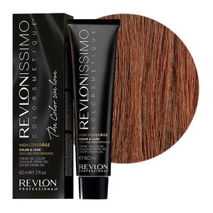 REVLON PROFESSIONAL 6-42 краска для волос, перламутрово-коричневый темный блондин / RP REVLONISSIMO COLORSMETIQUE High Coverage 60 мл