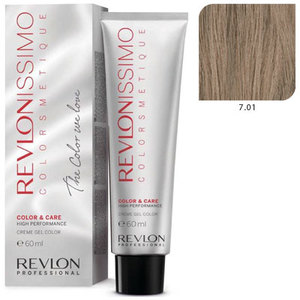 REVLON PROFESSIONAL 7.01 краска для волос, блондин пепельный / RP REVLONISSIMO COLORSMETIQUE 60 мл