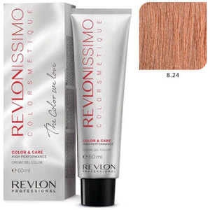 REVLON PROFESSIONAL 8.24 краска для волос, светлый блондин переливающийся медный / RP REVLONISSIMO COLORSMETIQUE 60 мл