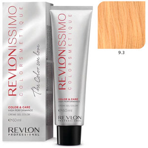 REVLON PROFESSIONAL 9.3 краска для волос, очень светлый золотой / RP REVLONISSIMO COLORSMETIQUE 60 мл