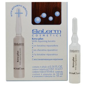 SALERM COSMETICS Лосьон кондиционирующий для выпрямления волос / Kera-Plus 8*(4*13 мл)